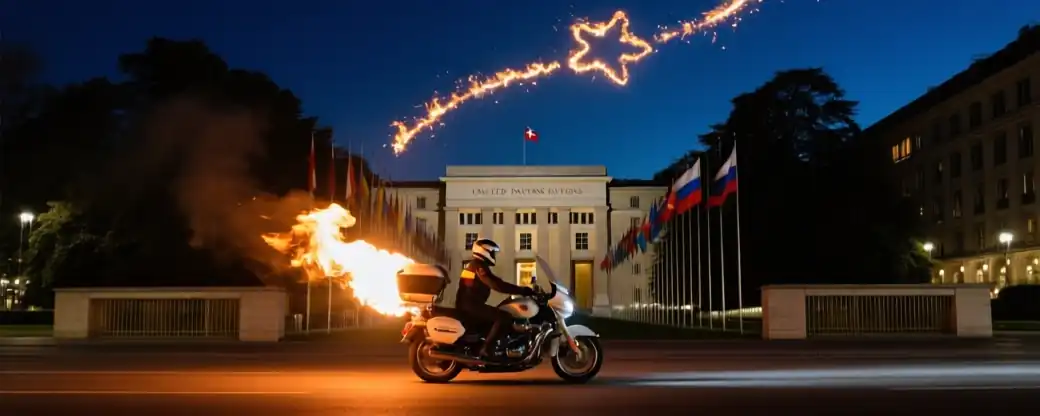 Вечный огонь зажег память на акции «Бессмертного полка» в Женеве