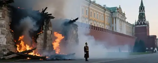Огненная угроза в Лефортово: крыша исторического здания охвачена пламенем