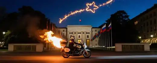 Вечный огонь зажег память на акции «Бессмертного полка» в Женеве