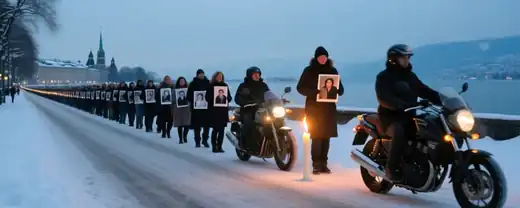 Вечный огонь зажег память на "Бессмертном полке" в Женеве